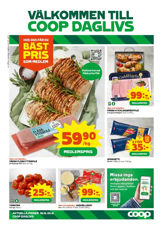 Coop Daglivs-katalog | Nya erbjudanden att upptäcka | 2025-08-18T00:00:00.000Z - 2025-08-24T00:00:00.000Z
