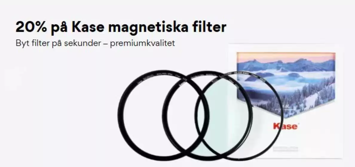 Scandinavian Photo-katalog | 20% på Kase magnetiska filter! | 2025-08-14T00:00:00.000Z - 2025-08-29T00:00:00.000Z