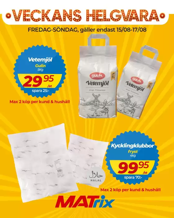 Matrix Butikerna-katalog i Borås | Matrix Helgvara | 2025-08-15T00:00:00.000Z - 2025-08-17T00:00:00.000Z