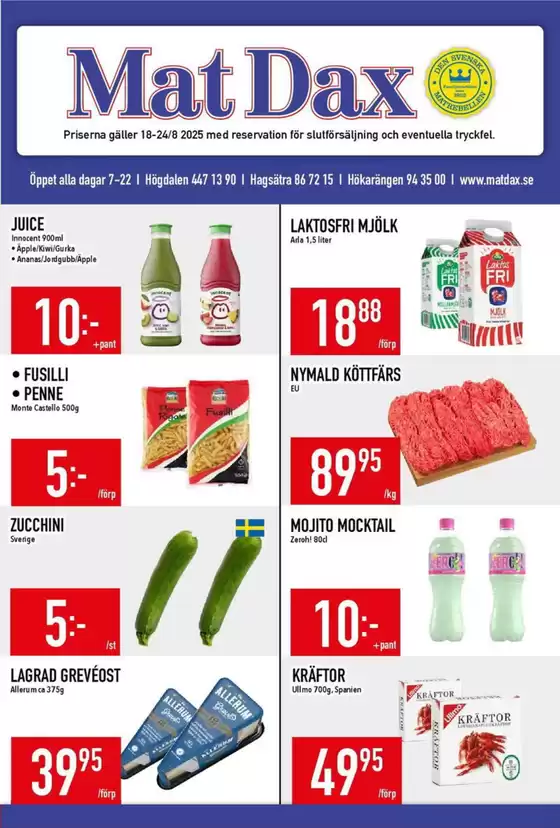 Matdax-katalog i Täby | Matdax reklambad | 2025-08-18T00:00:00.000Z - 2025-08-24T00:00:00.000Z