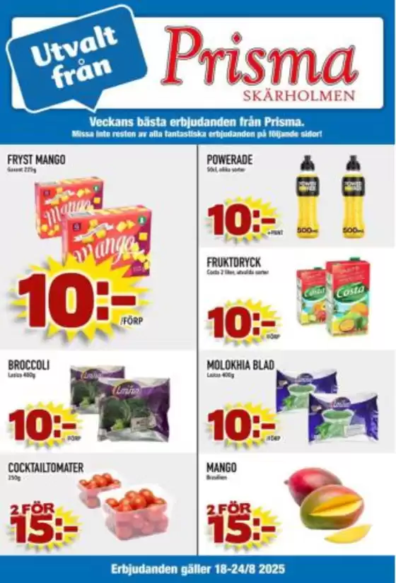 Prisma Skärholmen-katalog i Täby | Prisma Mat reklambad | 2025-08-18T00:00:00.000Z - 2025-08-24T00:00:00.000Z