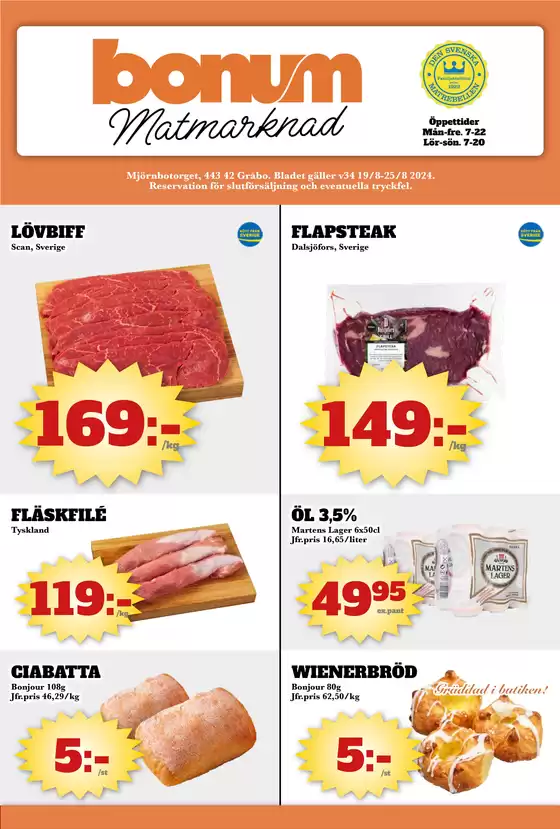 Bonum Matmarknad reklambad