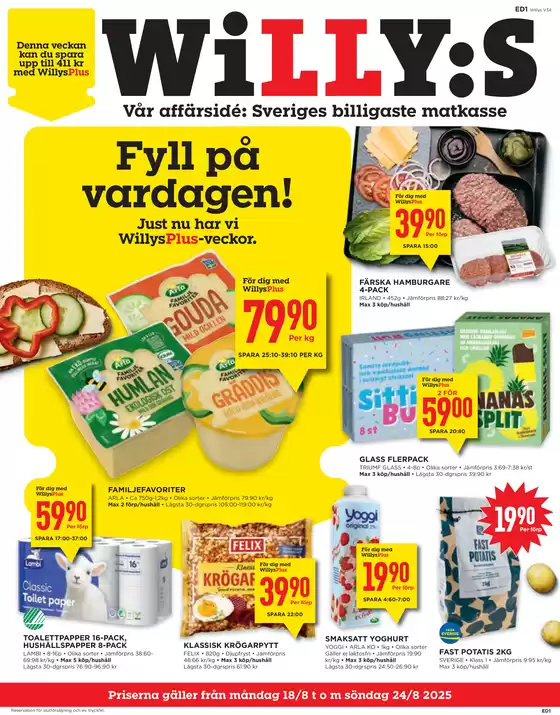 Willys-katalog i Täby | Spara nu med våra deals | 2025-08-18T00:00:00.000Z - 2025-08-24T00:00:00.000Z
