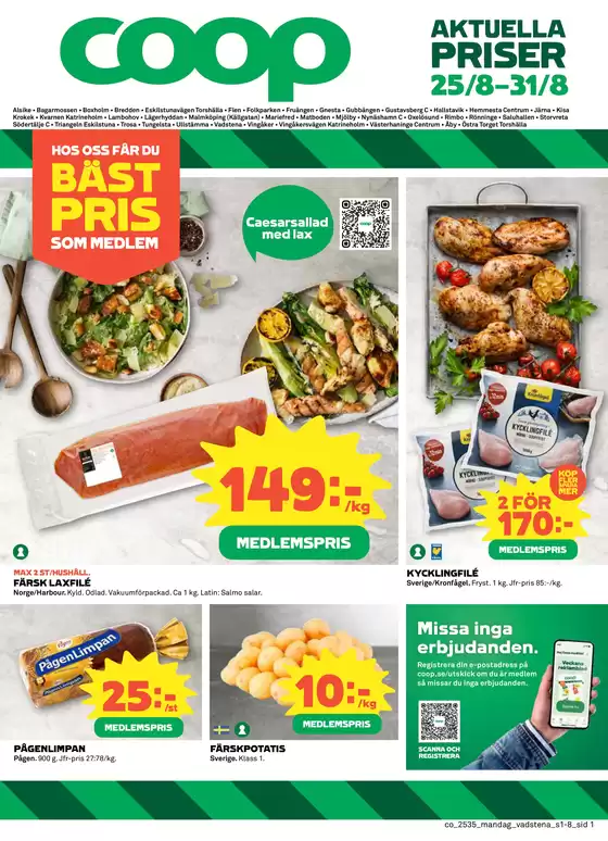 Coop-katalog | Aktuella fynd och erbjudanden | 2025-08-25T00:00:00.000Z - 2025-08-31T00:00:00.000Z