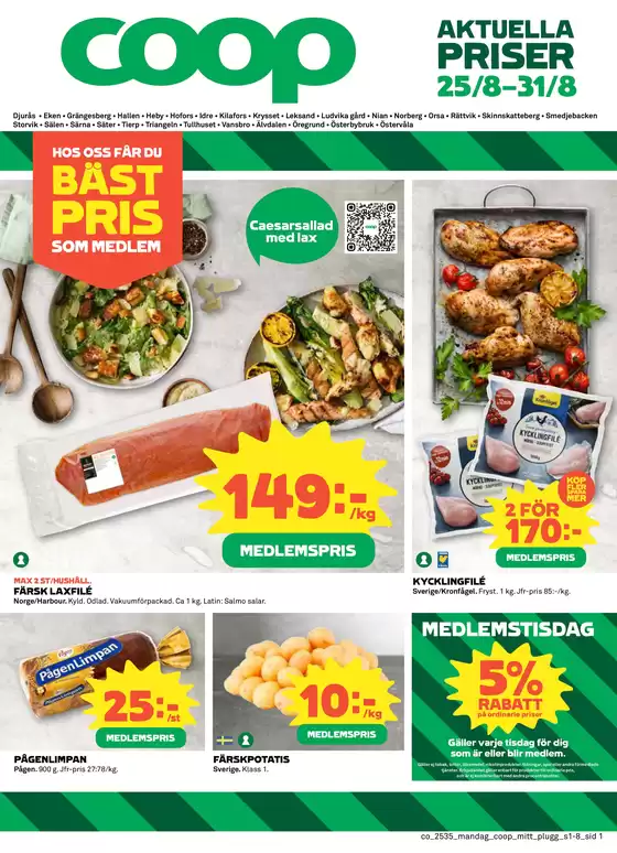 Coop-katalog i Skellefteå | Fantastiskt erbjudande för alla kunder | 2025-08-25T00:00:00.000Z - 2025-08-31T00:00:00.000Z