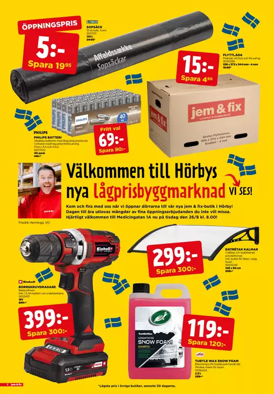 Jem&Fix reklamblad