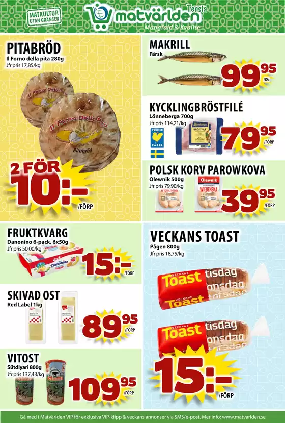 Veckans erbjudanden Tensta! 