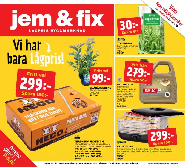 Jem&Fix reklamblad