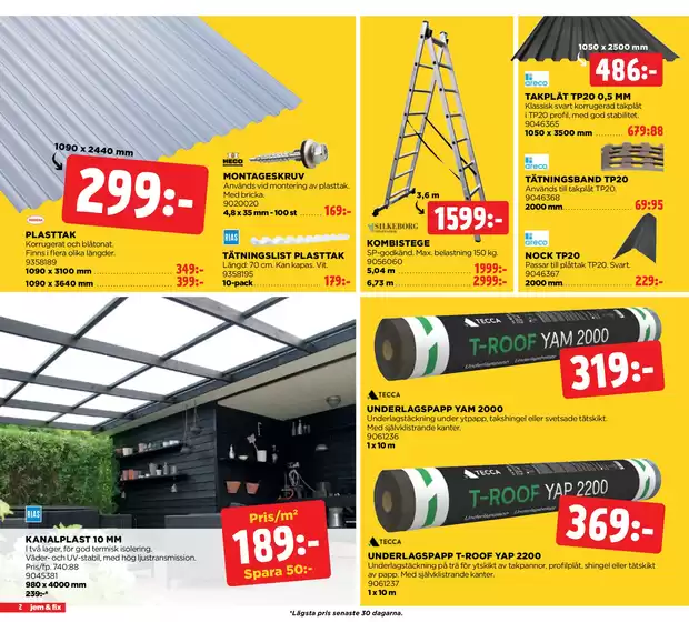 Jem&Fix reklamblad