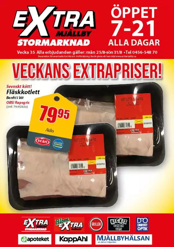 Extra Mjällby Stormarknad veckans blad