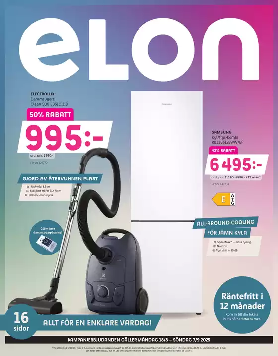 Elon-katalog i Solna | Elon enklare vardag! | 2025-08-25T00:00:00.000Z - 2025-09-07T00:00:00.000Z