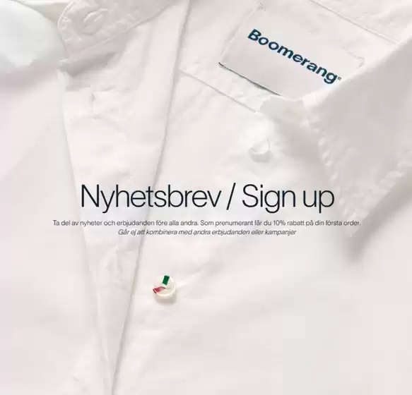 Boomerang-katalog i Jönköping | 10% rabatt på din första order! | 2025-08-27T00:00:00.000Z - 2025-09-12T00:00:00.000Z