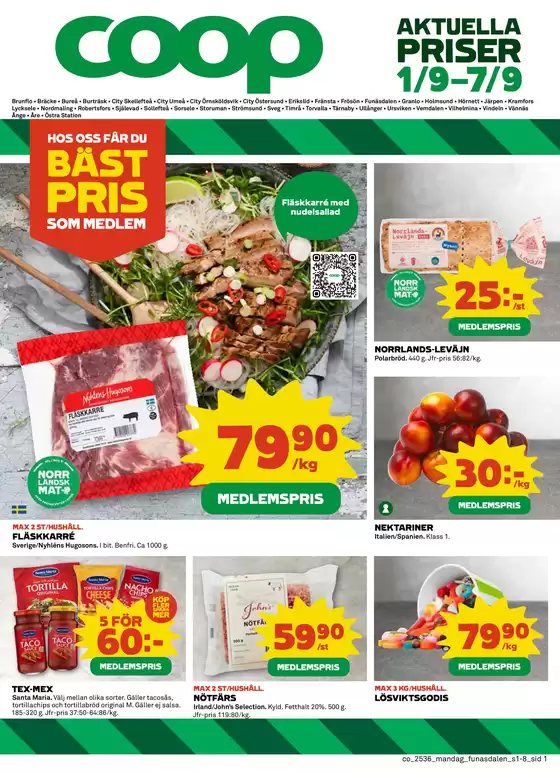 Coop-katalog i Vallentuna | Våra bästa fynd | 2025-09-01T00:00:00.000Z - 2025-09-07T00:00:00.000Z