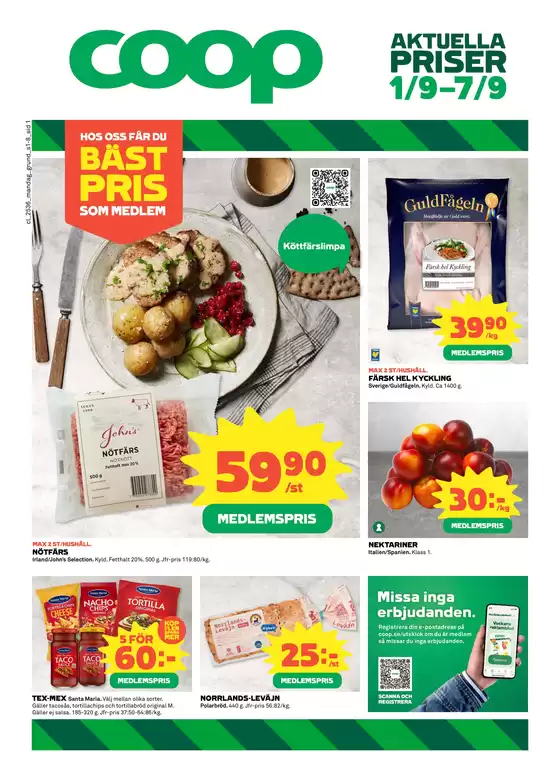 Coop-katalog i Vallentuna | Aktuella specialerbjudanden | 2025-09-01T00:00:00.000Z - 2025-09-07T00:00:00.000Z