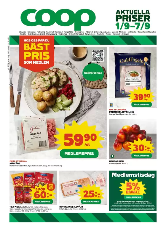 Coop-katalog i Sundsvall | Rabatter och kampanjer | 2025-09-01T00:00:00.000Z - 2025-09-07T00:00:00.000Z