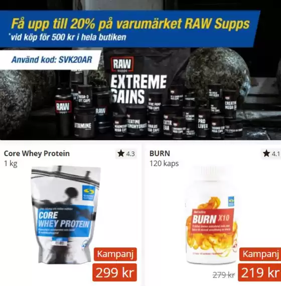 Få upp till 20%!