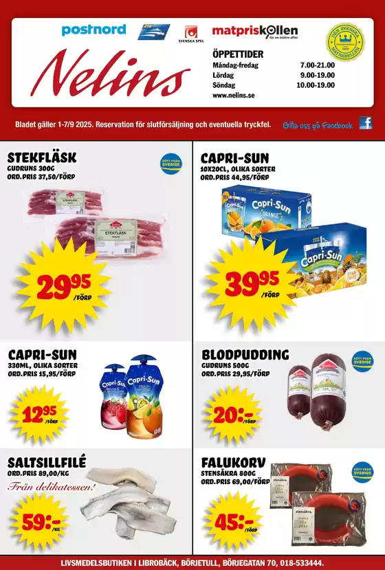 Nelins-katalog i Näsåker | Nelins Erbjudanden | 2025-09-01T00:00:00.000Z - 2025-09-07T00:00:00.000Z