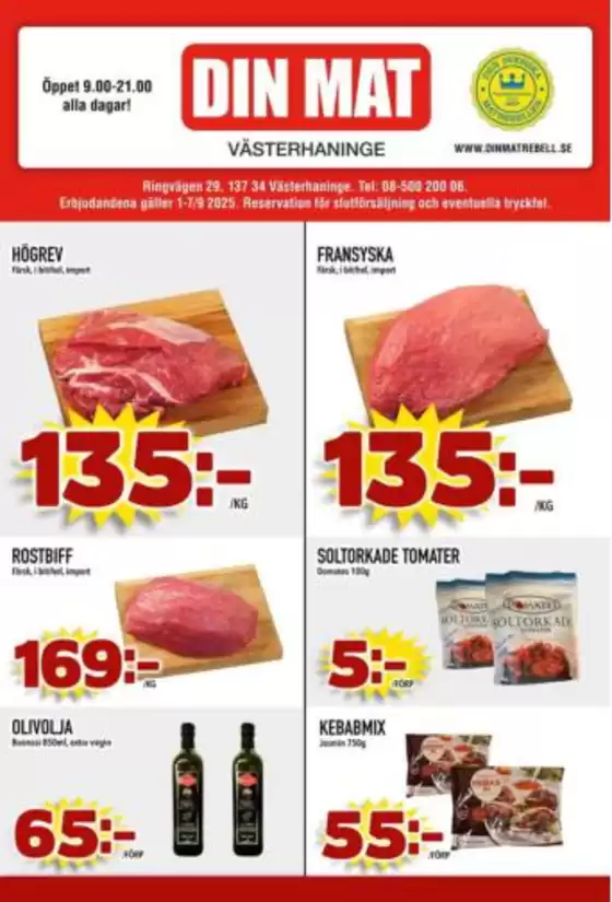Din Mat-katalog i Näsåker | Din Mat reklambad | 2025-09-01T00:00:00.000Z - 2025-09-07T00:00:00.000Z