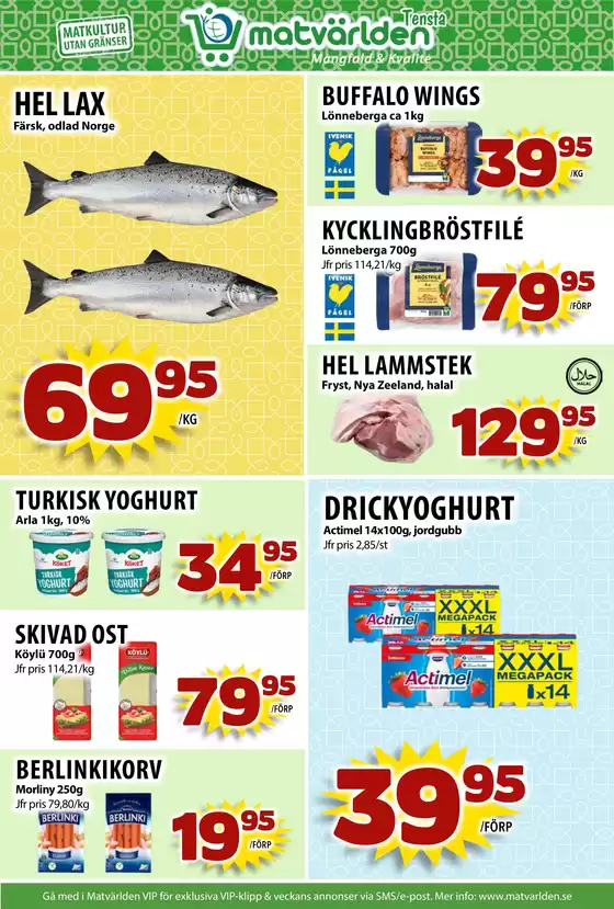 Veckans erbjudanden Tensta! 