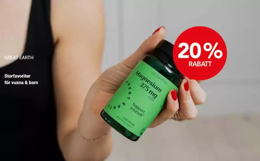 Upp till 20% rabatt!
