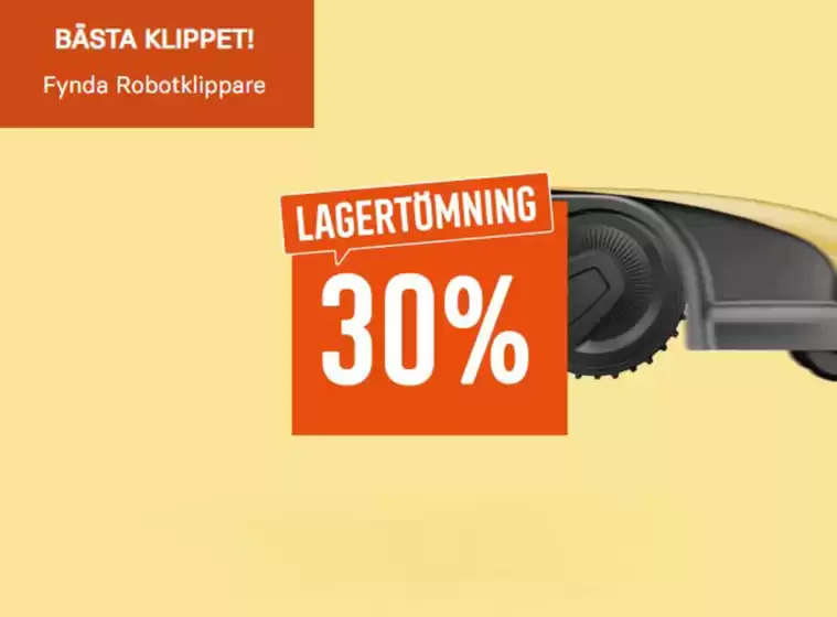 Upp till 30%!