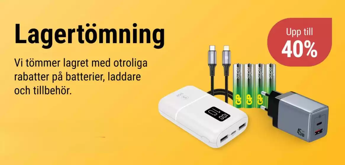 Upp till 40%!