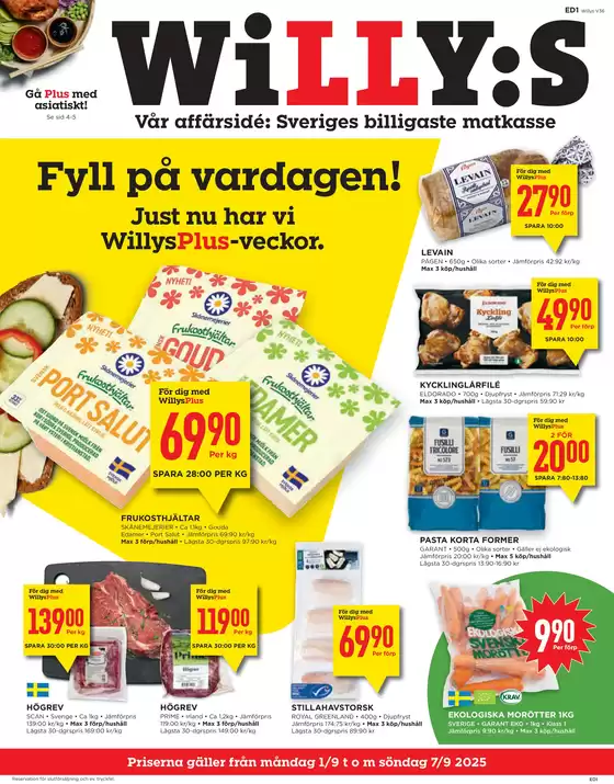 Willys-katalog i Jönköping | Spara nu med våra deals | 2025-09-01T00:00:00.000Z - 2025-09-07T00:00:00.000Z