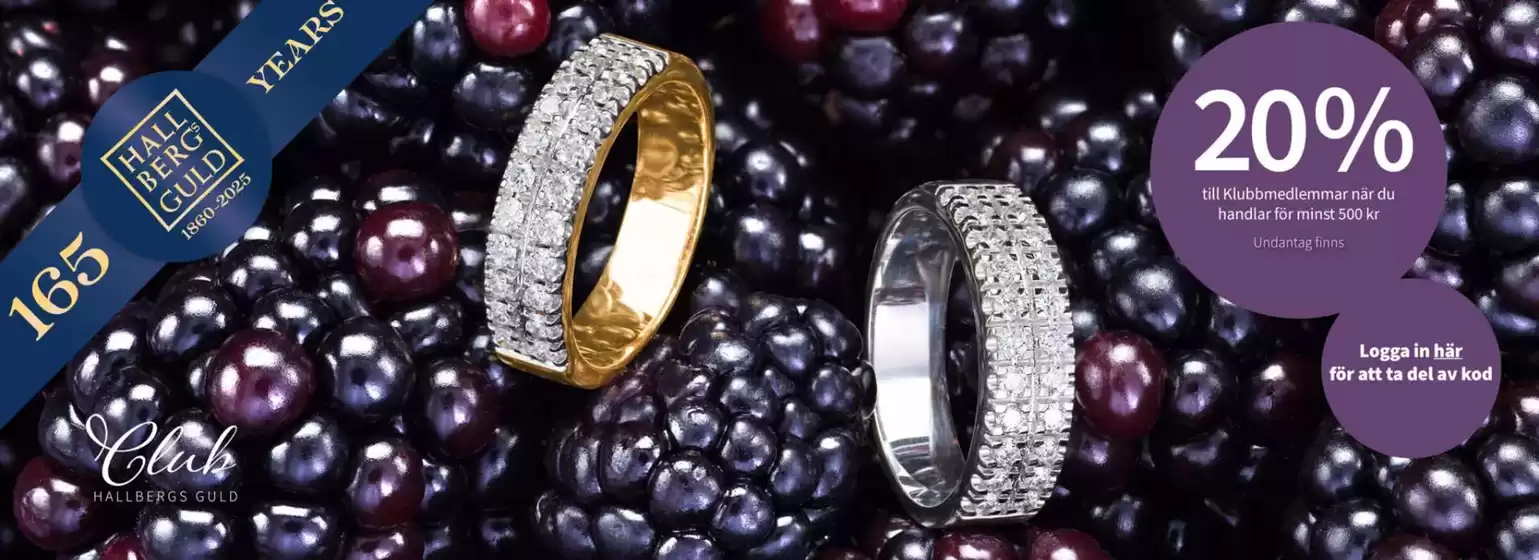 Hallbergs Guld-katalog i Mjölby | Upp till 20%! | 2025-09-02T00:00:00.000Z - 2025-09-18T00:00:00.000Z