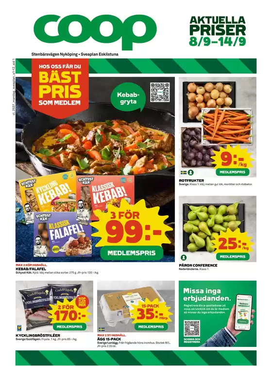 Coop-katalog i Stockholm | Exklusiva deals och fynd | 2025-09-08T00:00:00.000Z - 2025-09-14T00:00:00.000Z
