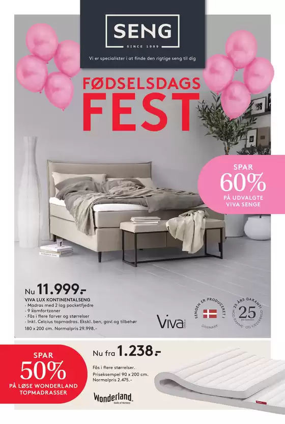 Vi er specialister i at finde den rigtige seng til dig!