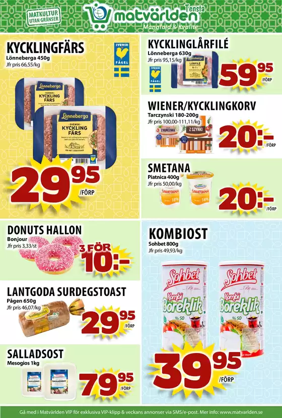 Veckans erbjudanden Tensta! 