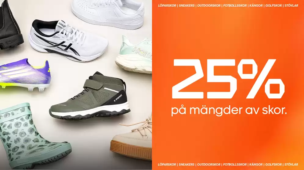 15% på mängder av skor!