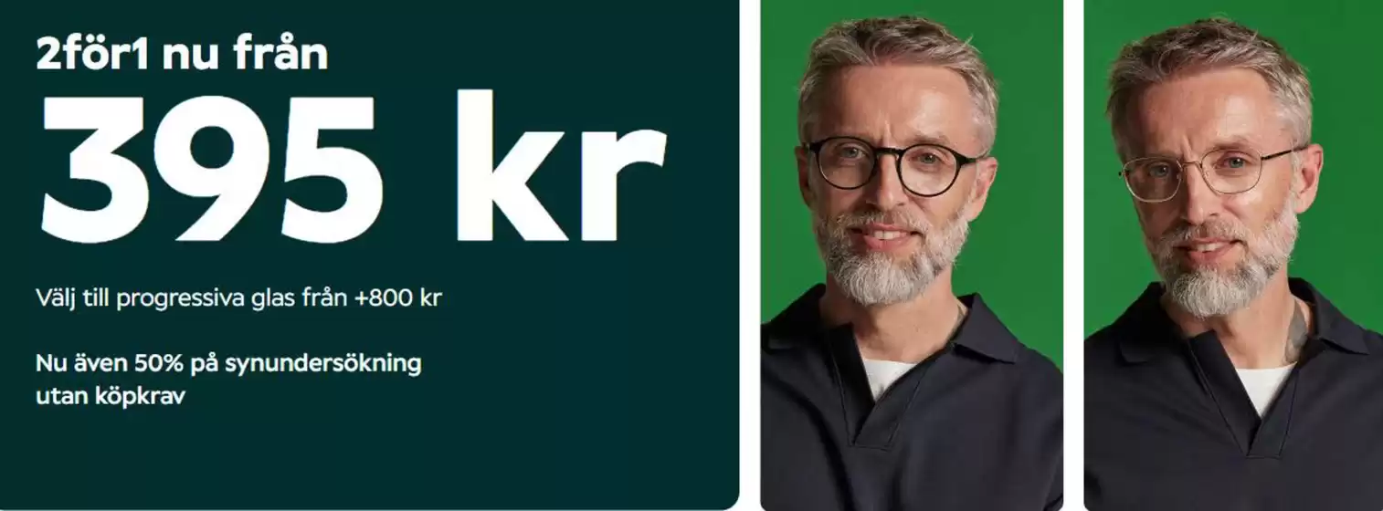 2 för 1 nu fån 395 kr!
