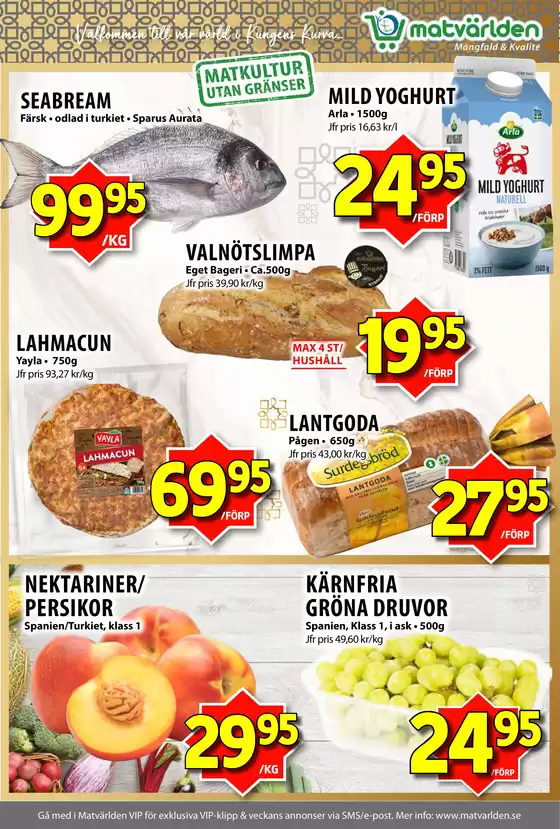Veckans erbjudanden Kungens Kurva!