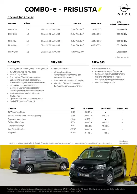 Opel combo e