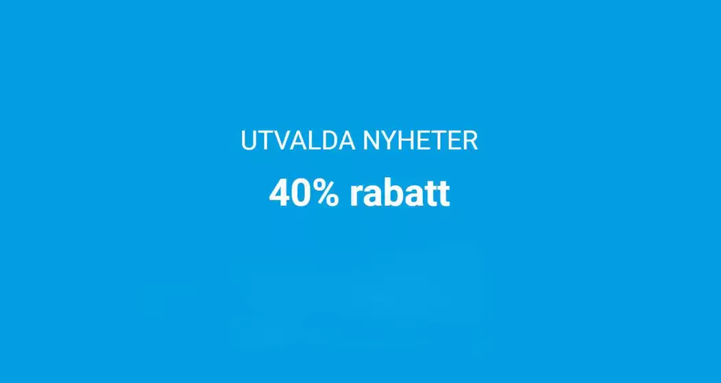 Upp till 40% rabatt!