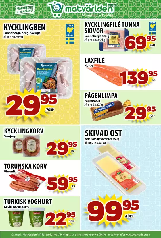 Veckans erbjudanden Tensta! 