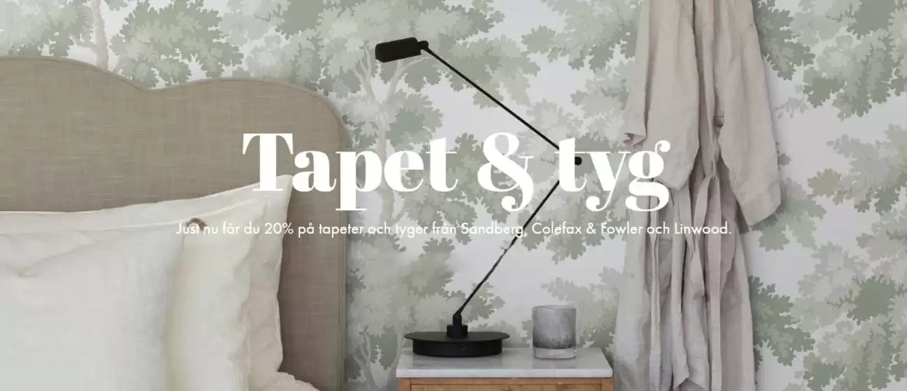Engelska Tapetmagasinet-katalog i Osby | Just nu får du 20% på tapeter och tyger! | 2025-09-16T00:00:00.000Z - 2025-09-30T00:00:00.000Z