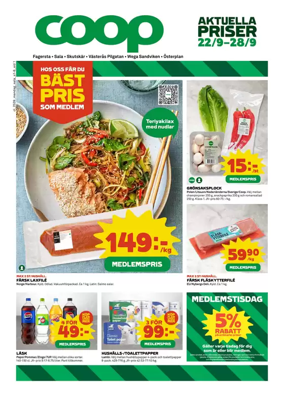 Coop-katalog i Ljungby (Kronoberg) | Top-erbjudanden för alla fyndjägare | 2025-09-22T00:00:00.000Z - 2025-09-28T00:00:00.000Z