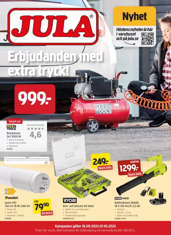 Jula-katalog | kampanjbladet Jula | 2025-09-18T00:00:00.000Z - 2025-10-01T00:00:00.000Z