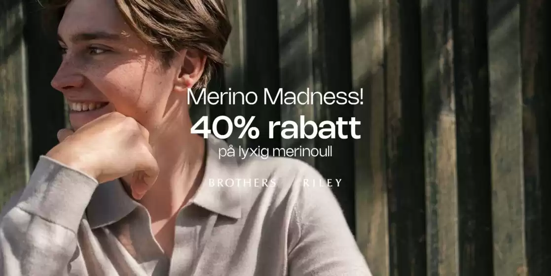 Brothers-katalog i Helsingborg | Merinoulltröjor 40% rabatt! | 2025-09-18T00:00:00.000Z - 2025-10-04T00:00:00.000Z