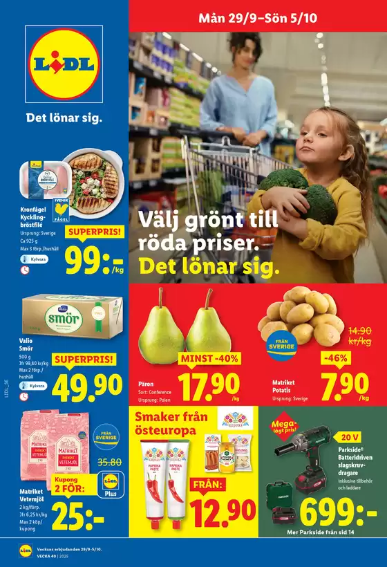 Nationell ERBJUDANDEN VECKA 40