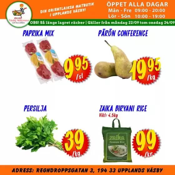 Väsby Matcenter-katalog i Nykvarn | Oferta exclusivos! | 2025-09-22T00:00:00.000Z - 2025-09-24T00:00:00.000Z