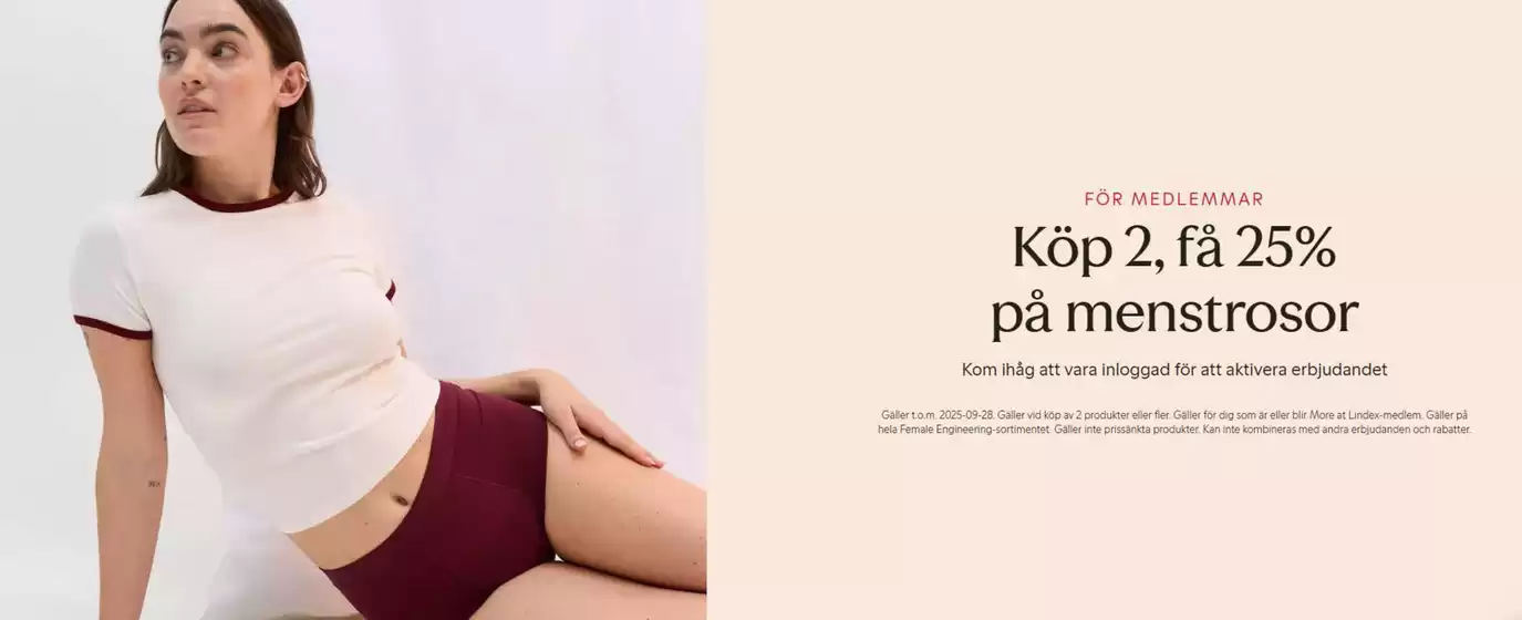 Köp 2, få 25% på menstrosor!