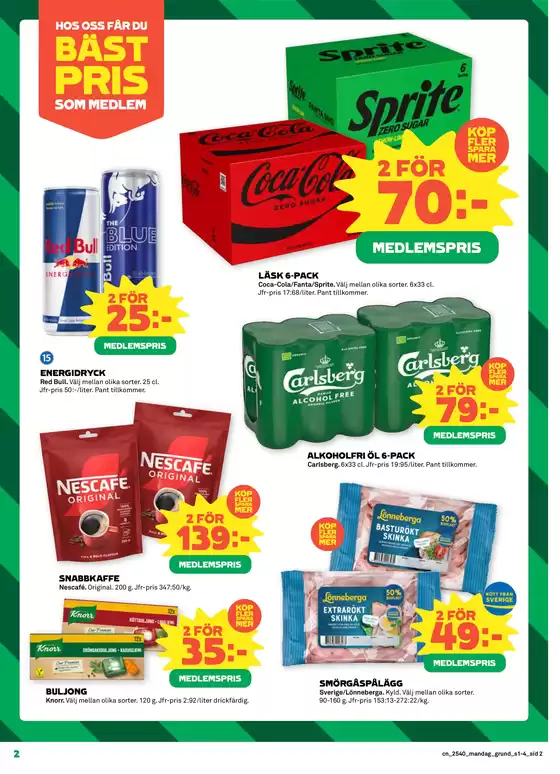 Top-deals och rabatter