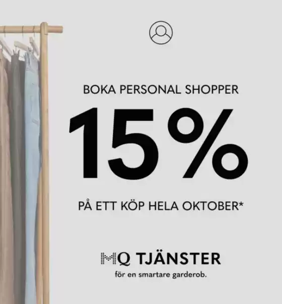 15% på ett köp hela oktober!