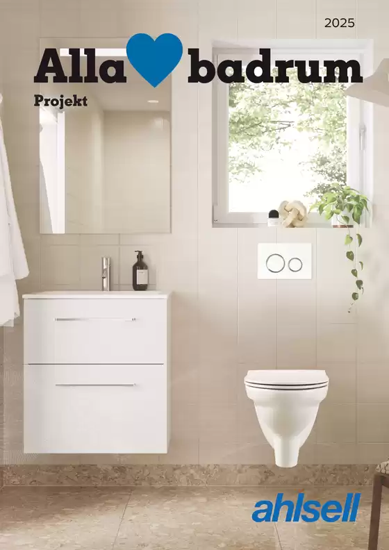 Ahlsell-katalog i Timrå | Alla älskar badrum - Projekt | 2025-10-02T00:00:00.000Z - 2025-10-16T00:00:00.000Z