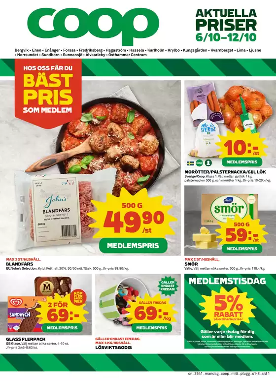 Coop-katalog i Edsbyn | Exklusiva deals för våra kunder | 2025-10-06T00:00:00.000Z - 2025-10-12T00:00:00.000Z