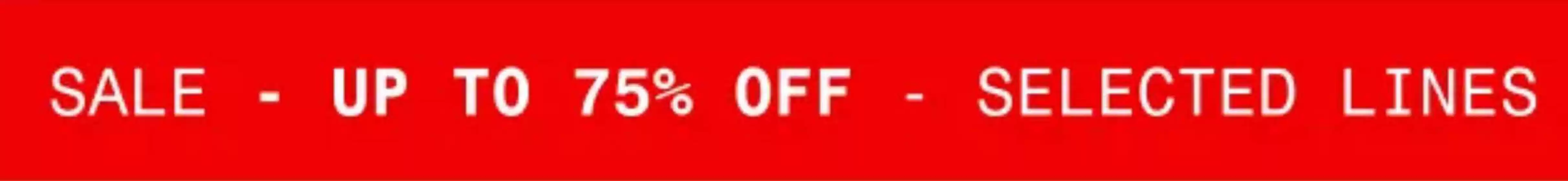 Up to 75% Off!