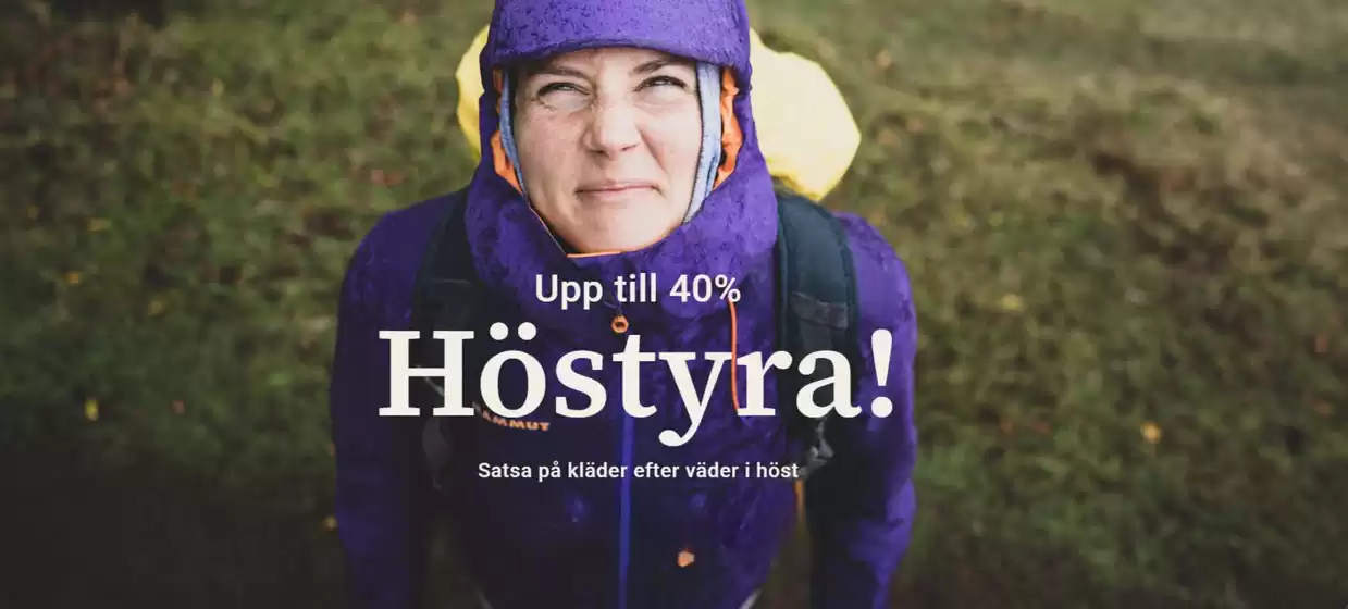 Upp till 40% höstyra!
